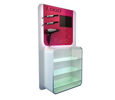 Custom hair dryer hair curler display stand rack shelf Dyson Hair Dryer Display Stand, Hair Dryer Concept Design, Retro Hair Dryer, Hairdryer Holder, Hair Dryer Stand, Offers Design, Acrylic Display Stands, Hair Curler, Hair And Beauty Salon