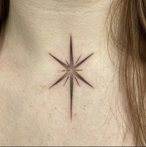 Star Elbow Tattoos For Women, Shaded Stars Tattoo, Shaded Star Tattoo, Detailed Star Tattoo, Six Pointed Star Tattoo, Celestial Shoulder Tattoo, Celestial Star Tattoo, Ornamental Star Tattoo, 6 Point Star Tattoo