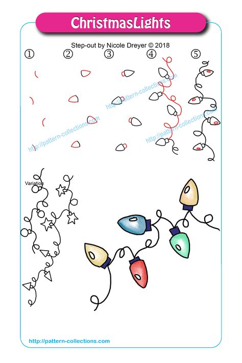 Christmas Zentangle Patterns, Christmas Zentangle, Zentangle Christmas, Zentangle Tutorial, Tangle Pattern, Sewing Things, Zen Doodle Art, Zentangle Designs, Christmas Doodles