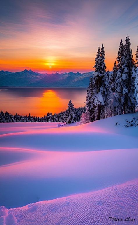 Winter Snow Wallpaper, Winter Wonderland Wallpaper, Winter Landscape Photography, Beautiful Winter Scenes, Beautiful Landscape Photography, Winter Sunset, Winter Nature, Landscape Photography Nature, Winter Wallpaper