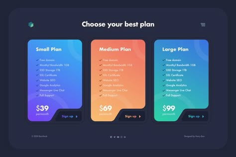 Price table for hosting service provider. Table Graphic Design Layout, Infographic Table Design, Webpage Design Layout, Price Table, Subscription Box Design, Icon Ui, Food Web Design, Table Template, Business Branding Inspiration