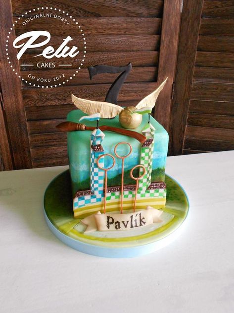 Quidditch Cake, Harry Potter Cake, Themed Cakes, Amazing Cakes, Birthday Parties, Harry Potter, Birthday Cake, Birthday Party, Cake