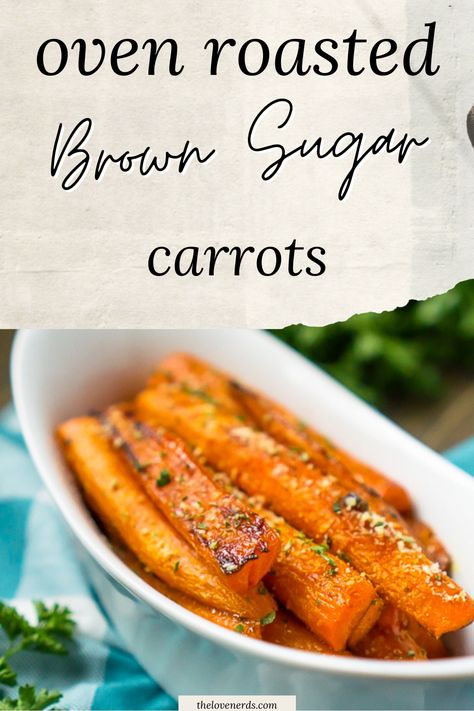 Brown Sugar Baked Carrots, Cooking Carrots In Oven, Roasted Carrots Oven Brown Sugar, Baked Brown Sugar Carrots, Butter Poached Carrots, Brown Sugar Carrots Oven, Roasted Carrots Brown Sugar, Easy Carrot Side Dish, Baked Carrots Brown Sugar