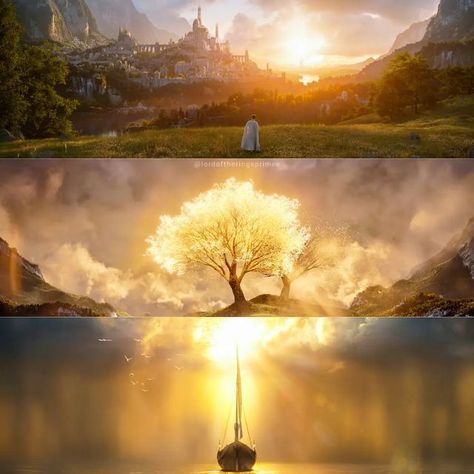 Numenorean Rings Of Power, The Power Of The Rings, Valinor Tolkien, Ring Of Power, Daeron Targaryen, The Rings Of Power, Rings Of Power, Elf Art, My Fantasy World