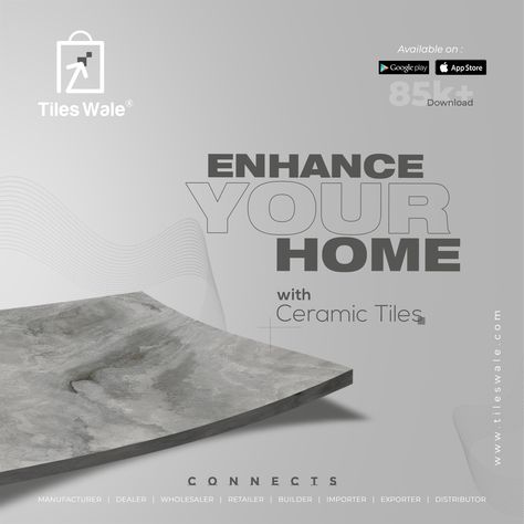 Tiles Social Media Post, Webpage Design Layout, Mailing Design, Creative Tile, Luxury Tile, Creative Advertising Design, Laminate Sheets, Architectural House Plans, Tile Companies