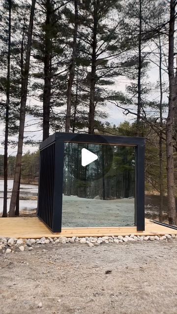 The Muskoka Sauna Company on Instagram: "The key to a standout sauna? Seamless integration between outdoor living with a modern design. 

Our client’s Neptune Sauna was further customized by adding a Mirrored Glass Front Wall; ensuring complete privacy without obstructing their beautiful views. 

#saunalife #saunatime #cedarsauna #saunabuild #customsauna #sauna #wellness #homesauna #personalretreat" Sauna Design Modern, Outdoor Sauna Ideas, Garden Sauna, Modern Saunas, Sauna Design, Outdoor Sauna, Front Wall, Changing Room, Container House