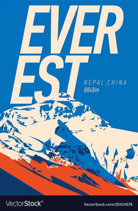 Outdoor Poster Design, Rugged Graphic Design, Outdoor Graphics, Adventure Poster, Mountain Poster Design, Mountain Illustration Design, Trail Design, Illustration Mountain, Himalaya Illustration