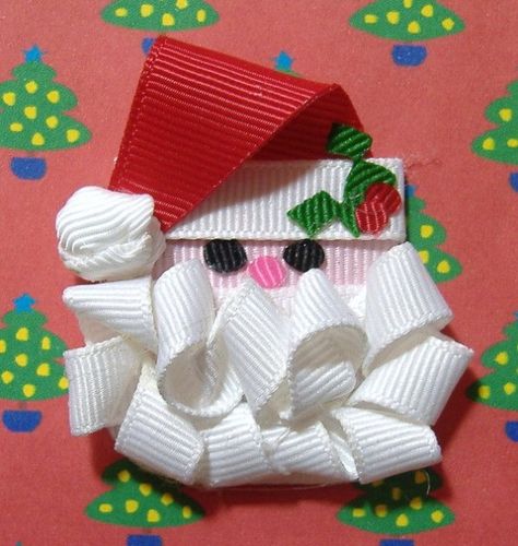 Ribbon Hair Clip, Ribbon Sculptures, Ribbon Sculpture, Christmas Hair Bows, Bow Headband Hairstyles, Hair Ribbons, Gift Toppers, Ribbon Art, Boutique Hair Bows