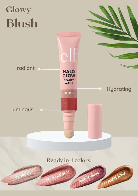 The perfect blush , quick and easy to blend while giving a great glow and pop of colour ! Elf Halo Glow Blush, Halo Glow Blush, Elf Halo Glow, Flushed Cheeks, Halo Glow, Blush Beauty, Liquid Blush, Elf Makeup, Beauty Shop