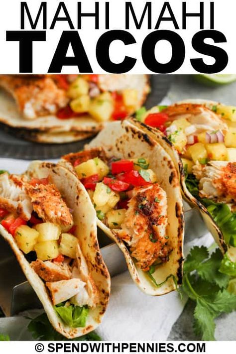 Fried Maui Maui Fish Recipes, Mahi Mahi Tacos Recipe, Maui Maui Fish Recipes, Mahi Recipes, Baked Mahi Mahi, Mahi Tacos, Mahi Mahi Tacos, Grilled Mahi Mahi, Mahi Mahi Recipes