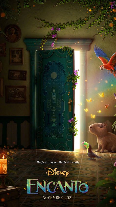 Spanish Posters, Magical House, Animation Disney, Disney Encanto, Disney Wiki, Wallpaper Disney, Film Disney, Walt Disney Animation, Walt Disney Animation Studios