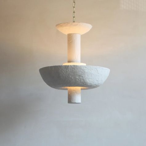 Cissbury Plaster Pendant | Martin Huxford Studio Plaster Chandelier, Hidden Light, Outdoor Mirror, Contemporary Minimalist, Incense Holders, Hand Shapes, Organic Form, Pendant Design, Throw Rugs