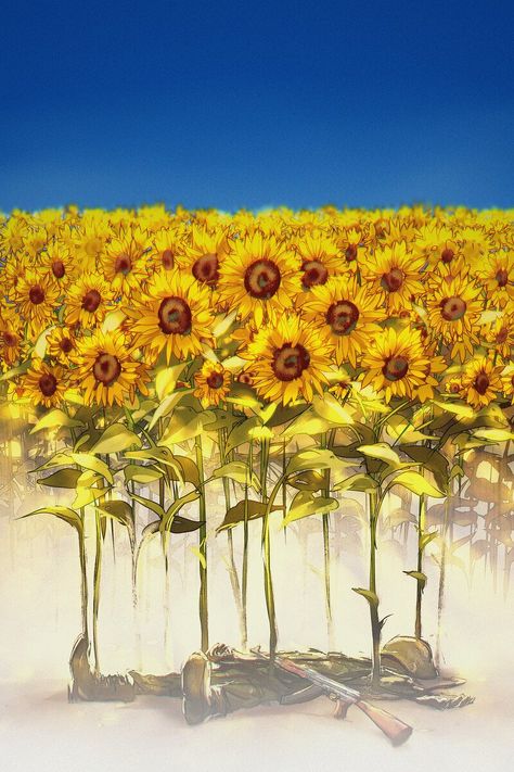 ArtStation - Seeds for Tomorrow Fast Growing Flowers, Yuumei Art, Alien Life Forms, Anne Stokes, Ukrainian Flag, Ukrainian Art, The Brave, Sunflower Seeds, Anime Wallpaper