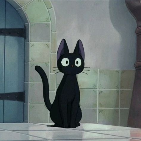 I love Ghibli movies :)🌹🥀 Black Cat, Wall, Black