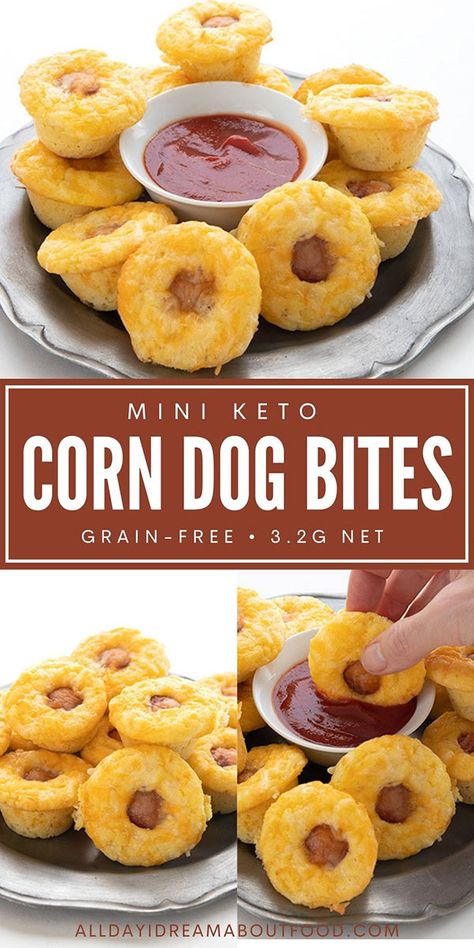 Keto Savoury Snacks, Keto Corn Dogs, Healthy Corn Dog Recipe, Baked Mini Corn Dogs, Keto Corn Dogs Almond Flour, Mini Muffin Corn Dogs, Gluten Free Main Dishes, Low Carb Appetizers, Lchf Recipes