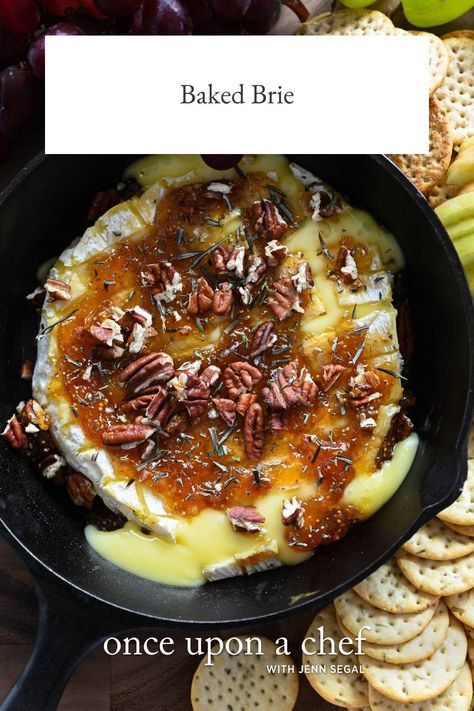 Baked Brie Baked Brie Dip Recipes, Baked Brie Apple Butter, Apple Butter Baked Brie, Baked Brie Platter, Fig Baked Brie, How To Cook Brie In The Oven, Baked Brie Air Fryer, Best Baked Brie Recipe, Baked Brie Dip