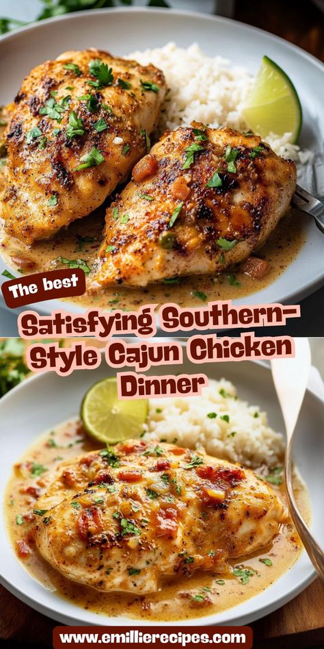 Bring the taste of the South to your kitchen with this satisfying Cajun chicken dinner! This recipe is not only quick and easy but also bursting with flavor from a homemade Cajun seasoning blend. Perfectly cooked chicken pairs beautifully with your choice of sides, making it a versatile meal for any occasion. With its bold spices and juicy texture, this Cajun chicken will become a go-to in your recipe collection. Enjoy a taste of Louisiana tonight! Cajun Chicken Dinner, Christmas Recipes Dinner, Homemade Cajun Seasoning, Cajun Chicken, Cooked Chicken, Cajun Seasoning, Seasoning Blend, Southern Style, Recipes Dinner