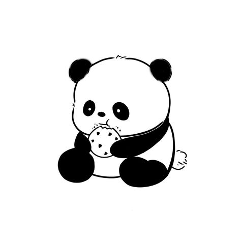 Day 03 of Drawing Cute Animals Drawing a Panda #panda #art #draw #cute Cute Aesthetic Animal Drawings, Sitting Panda Drawing, Cute Drawings Panda, Panda Cute Drawing, Baby Panda Drawing, Panda Art Cute, Cute Panda Art, Panda Doodle, Panda Drawings