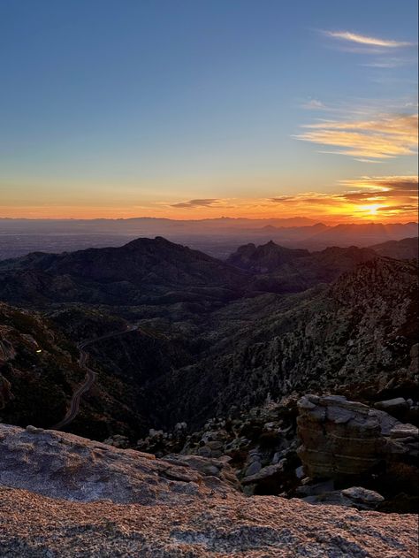 Mount Lemmon, Forest Mountain, Sun Rays, The Clouds, Tucson, Mansion, Rocky, Arizona, The City