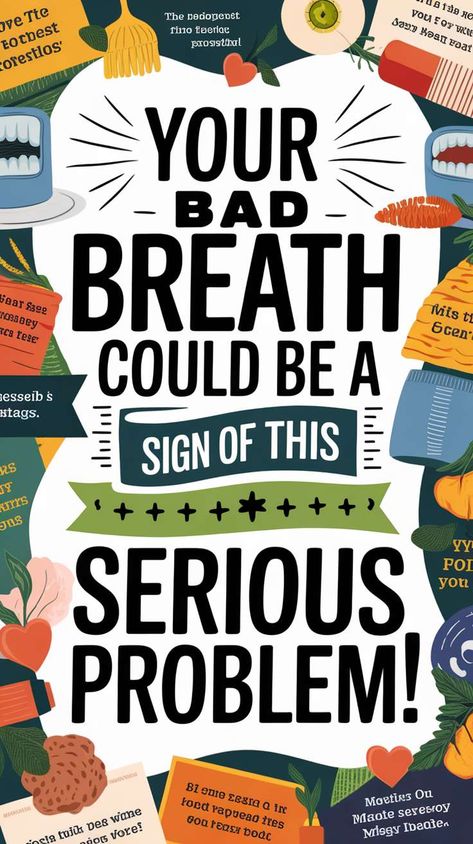 Bad breath? It could be more than just garlic! Discover the surprising health issues that might be lurking behind your breath. From digestive problems to oral infections, dont ignore the signs! Click to learn how to freshen up and protect your health.  #HealthTips #BadBreath #WellnessJourney Dental Care For Kids, Prevent Bad Breath, Remedies For Tooth Ache, Swollen Gum, Sugar Free Gum, Digestive Problems, Receding Gums, Digestion Problems, Health Conditions