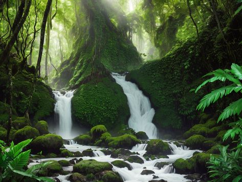 Discover Thailand's Beauty: Erawan Waterfall Cascades Erawan Waterfall, Inspiring Landscapes, Awe Inspiring, Thailand, Beauty