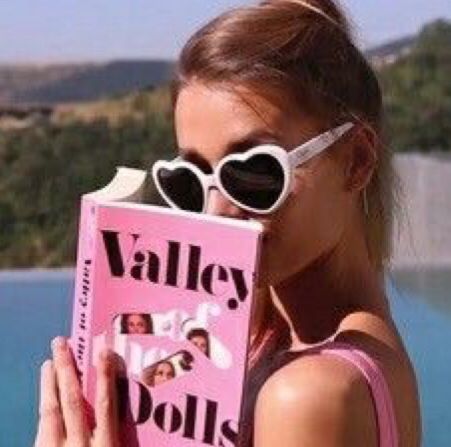 A Book, A Girl, We Heart It, Lost, Dolls, Sunglasses, Reading, Pink