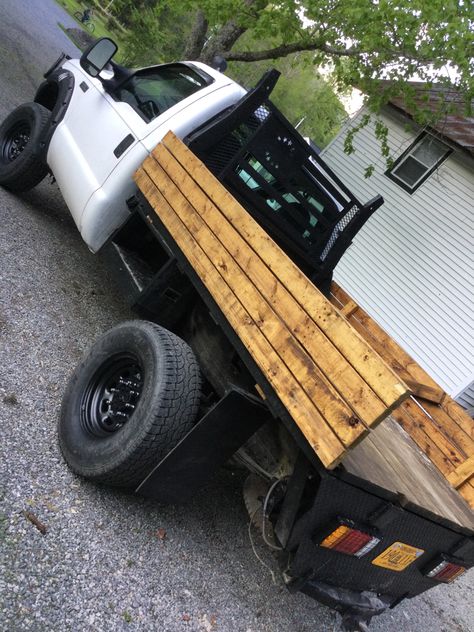 Homemade Flatbed Truck Ideas, Wooden Flatbed Truck Ideas, Pickup Flatbeds, F250 Flatbed, Diy Flatbed, Flatbeds For Pickups, Wooden Truck Bedding, Ladder Rack Truck, Flatbed Truck Beds