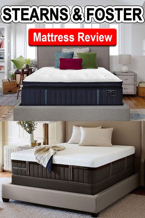 Stearns & Foster Mattress Review Sterns And Foster Mattress, Sealy Mattress Reviews, Makeup Glasses, Stearns And Foster Mattress, Best Mattress 2020, Sleep Guide, Nest Bed, 4” Mattress Top, Plush Mattress