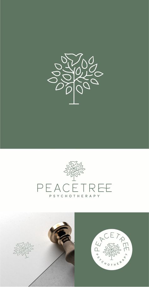 Grafik Design Logo, Psychology Clinic Logo, Psychologist Logo Design, Psychiatry Logo, Tree Logo, Naturopathy Logo Design, Psychologist Logo, Nature Logo Design, Tree Logo Design