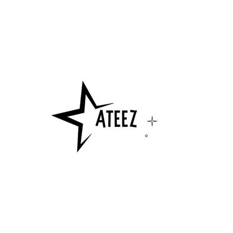 Kpop Logo Design Ideas, Ateez Tattoo, Eat Logo, Kpop Tattoos, Ateez Aesthetic, Kpop Diy, Instagram Board, Sans Cute, Screen Icon