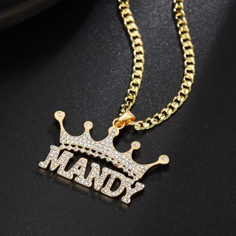 Crown pendant necklace