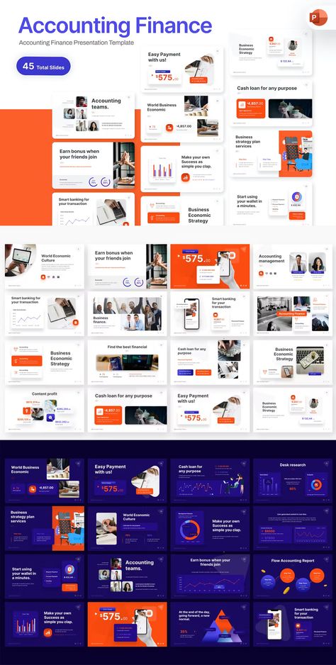 Finance Powerpoint, Presentation Slides Design, Modern Presentation, Company Presentation, Marketing Presentation, English Language Learning Grammar, Business Presentation Templates, Slides Design, Powerpoint Design Templates