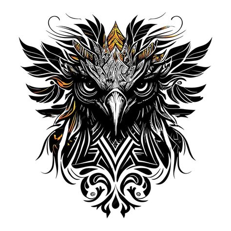 Premium Vector | American eagle head representing the spirit of the american people Feminine Bald Eagle Tattoo, Eagle Throat Tattoo, Eagle Back Tattoo Men, Eagle Owl Tattoo, Eagle Eyes Tattoo, Eagle Head Tattoo Design, Eagle Face Tattoo, Neck And Throat Tattoos Men, Eagle Neck Tattoo