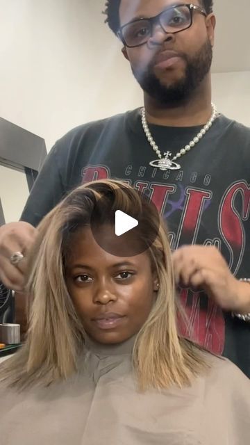 Blonde Hair Color For Dark Skin, Hair Color For Lighter Skin Tone, Black Brown Blonde Balayage, Fall Hair Color For Dark Skin Black Women, Silk Press With Blonde Highlights, Relaxed Colored Hair, Chocolate Blonde Hair Black Women, Blonde On Natural Hair Black Women, How To Tone Down Blonde Hair