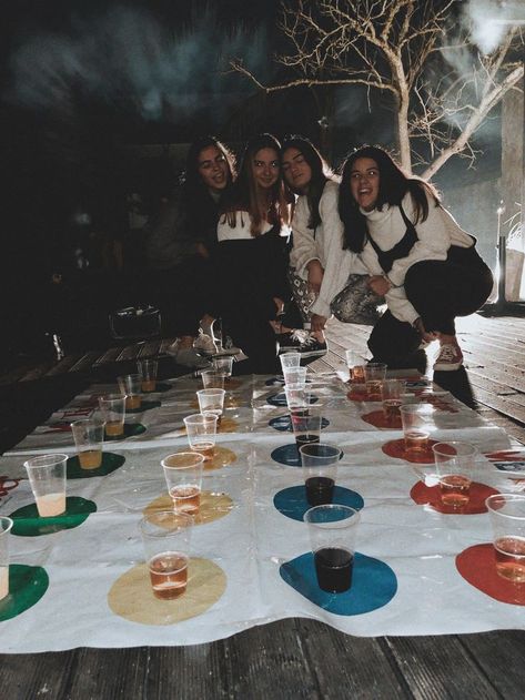 Twister Drinking Games, Drinking Games Aesthetic, Twister Party, Twister Game, Teen Party Games, Drinking Games For Parties, Fun Drinking Games, A Group Of People, Fun Party Games