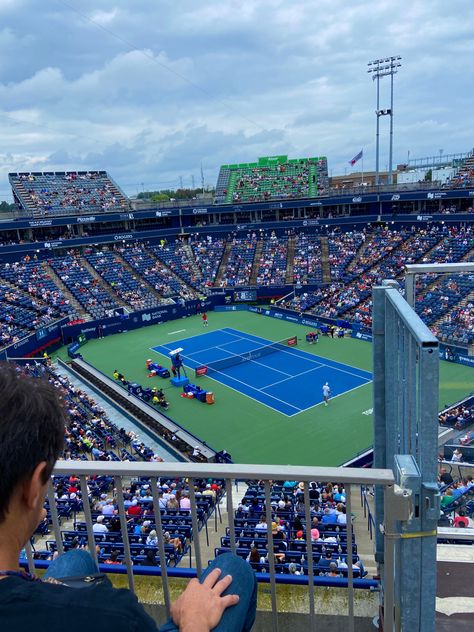 Watching Sports Aesthetic, Tennis Tournament Aesthetic, Tennis Match Aesthetic, Tennis Wag, Tennis Motivation, Tennis Stadium, Toronto Aesthetic, Aesthetic Sports, Tennis Lifestyle