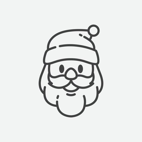 Ux Tips, Santa Claus Hat, Face Icon, Santa Face, Anime Chibi, Small Tattoos, Santa Claus, Cricut, Tattoos