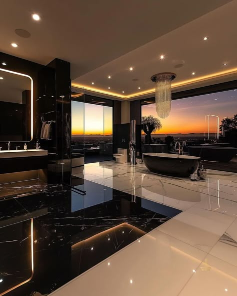 Mafia House Aesthetic, Case Minecraft, House Interior Design Styles, Dream Life House, Dream Apartment Decor, Marble Flooring, Mansion Interior, Dream House Rooms, Bathroom Design Luxury