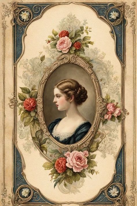 Old Victorian Pictures, Victorian Art Wallpaper, Victorian Posters, Victorian Frames, Victorian Prints, Victorian Images, Victorian Illustration, Victorian Pictures, Printable Vintage Art