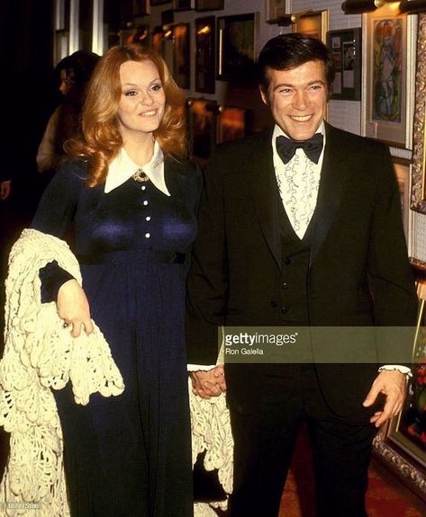 Actor Christopher George and actress/wife Lynda Day George attend a premiere party for "Cowboy", 1972. Mission Impossible Tv Series, Lynda Day George, The Rat Patrol, Christopher George, Famous Movies, Great Films, Classic Tv, Vintage Hollywood, Classic Hollywood