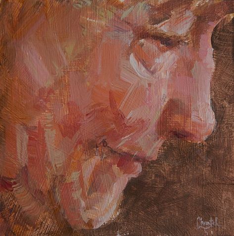 Beauty In Age by Chantel Lynn Barber, Acrylic, 5inches x 5inches Side Profile, Persona, Painter, Books Wattpad, Oil Painting, Wattpad, Books, Art