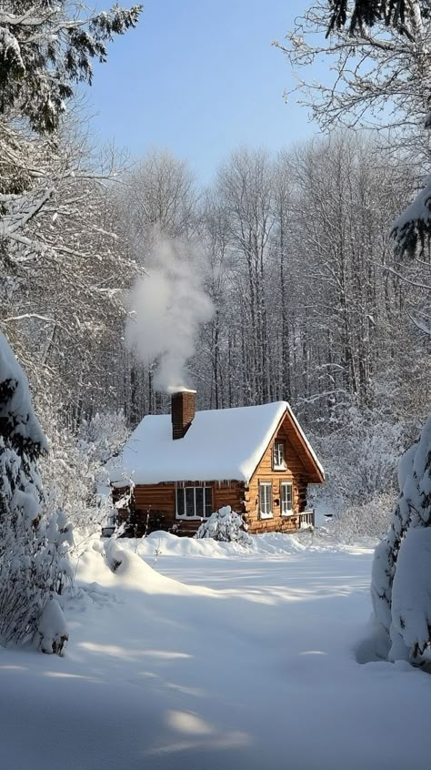 Cabin In Snowy Mountains, Snow Cabin Aesthetic, Snowy Cabin In The Woods, House In Snow, Snowy Cottage, Alaska Cabin, Cozy Winter Cabin, Snow Cabin, Whiteboard Art