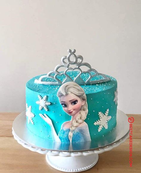 50 Disneys Elsa Cake Design (Cake Idea) - October 2019 Elsa Cake Design, Elsa Cake, Frozen Princess, Princess Cake, Frozen, Birthday Cake, I Hope, Cake, Birthday