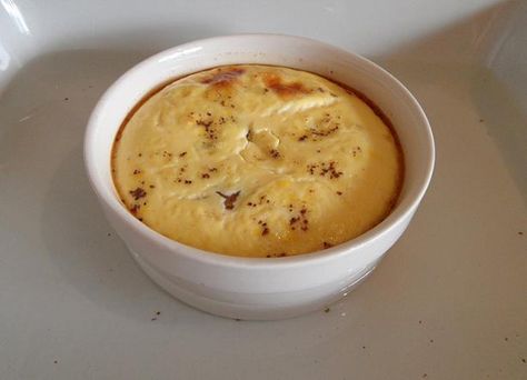 Baked Pear Custard for Toddlers Microwave Custard Recipe, Pear Custard, Baked Custard Recipe, Baked Pear, Baking With Toddlers, Microwave Baking, Custard Recipe, Baked Custard, Baked Pears