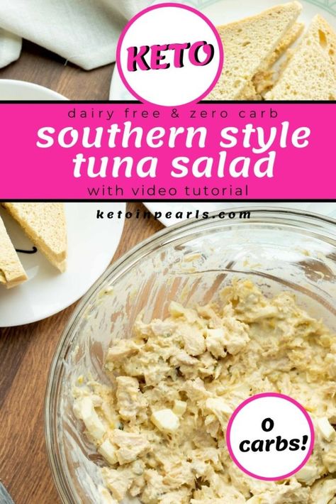 Keto Tuna Salad, Keto Tuna, Low Carb Crackers, Tuna Salad Recipe, Keto Lunch Ideas, Zero Carb, Tuna Recipes, Club Sandwich, Keto Recipe