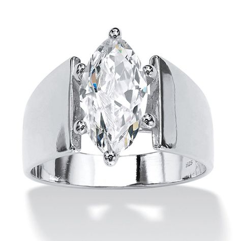 Diamonart Womens 2 CT. T.W. Marquise White Cubic Zirconia Sterling Silver Engagement Ring Cubic Zirconia Engagement Rings, Palm Beach Jewelry, Cubic Zirconia Jewelry, Skateboard Art, Sterling Silver Engagement Rings, Wide Band Rings, Stone Engagement Rings, Silver Engagement Rings, Rip Curl