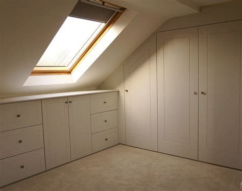 Attic Bedroom Closets, Loft Conversion Bedroom, Attic Bedroom Storage, Eaves Storage, Attic Wardrobe, Attic Closet, Attic Loft, Carpentry And Joinery, Loft Storage