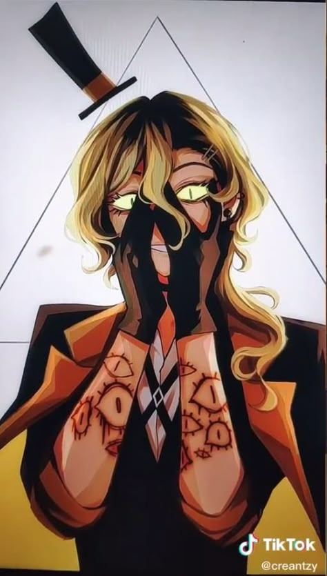 Half Demon Half Human, Bill Cipher Human, Gravity Falls Theory, Gravity Falls Cosplay, Cipher Art, Gravity Falls Crossover, Bill X Dipper, Gravity Falls Bill Cipher, Half Demon