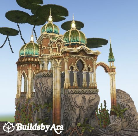 Minecraft Palace, Minecraft Castle Blueprints, Sea Castle, Minecraft Houses Survival, Minecraft Structures, Bangunan Minecraft, Minecraft House Plans, Minecraft Castle, Minecraft Medieval