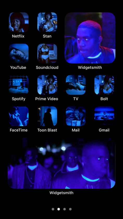 Belly 1998 inspired ios 14 homescreen cause they didnt have to snap so hard with the blue hue throught this movie. Belly Movie Aesthetic, Belly Movie, Cleaning Phone, Belly 1998, Hbcu Life, Iphone Layouts, Listening Party, Photo Editing Tricks, Photoshoot Concept